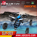 2016 JXD 503 3-En-1MINI DRONE impermeable juguete rc coche de la manera Triphibible quadcopter para niños juguetes